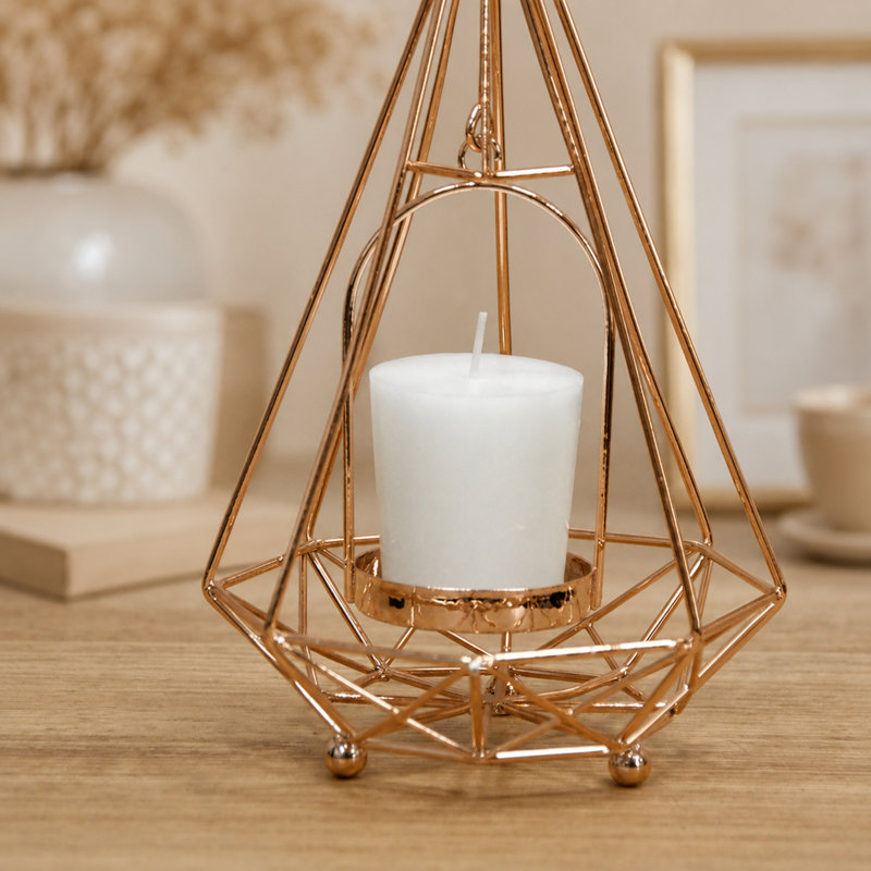 Bougie votive sans parfum Votive, Blanc, Ensemble de 12