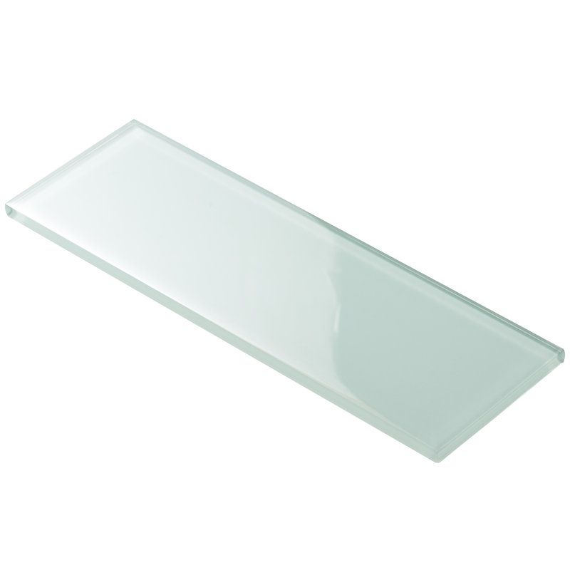Lucid 4" x 12" Glass Brick Look Subway Tile (15 pieces 5 sq.ft/Box), Seafoam