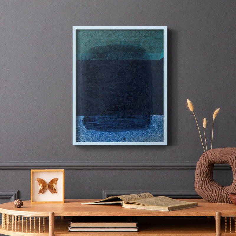 Souvenir de Rothko II, reproduction encadrée - bois massif, Brun, H 28 po x l 22 po