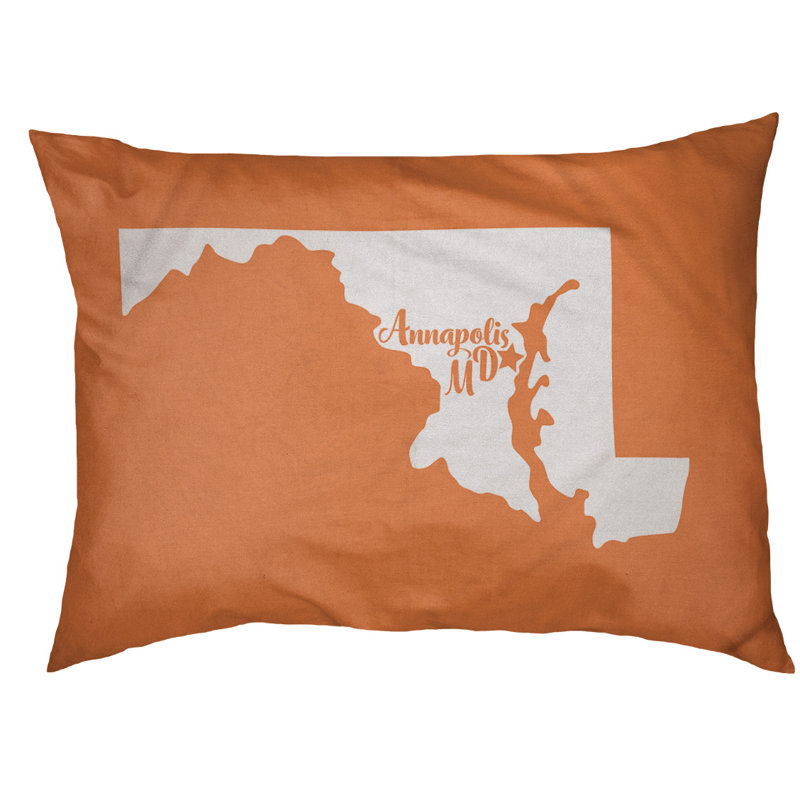 Coussin pour chien d’extérieur maryland annapolis, Petit (l 28 po x P 18 po x H 6 po), Orange