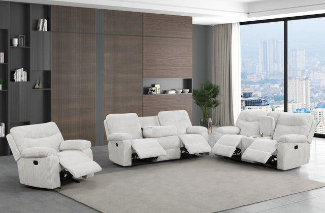 Klauck Upholstered Recliner, Beige