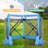 10x10ft Camping Gazebo Screen Tent, 5 Sided Pop-up Canopy Shelter with Mesh Windows-105156991