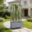 Lit de jardin mobile surélevé, jardinière élégante avec treillis et système d'arrosage automatique-2064918432
