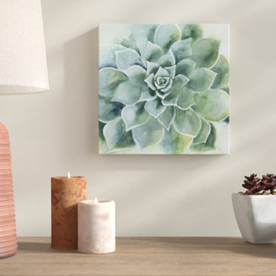 «Verdant Succulent II», peinture sur toile