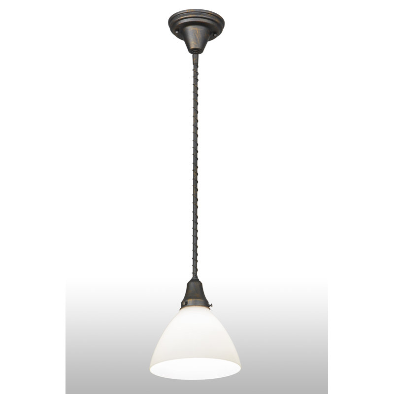 Luminaire suspendu conique à 1 lumière