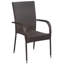 Garden Dining Set 5 Pcs PE Rattan-2068868228