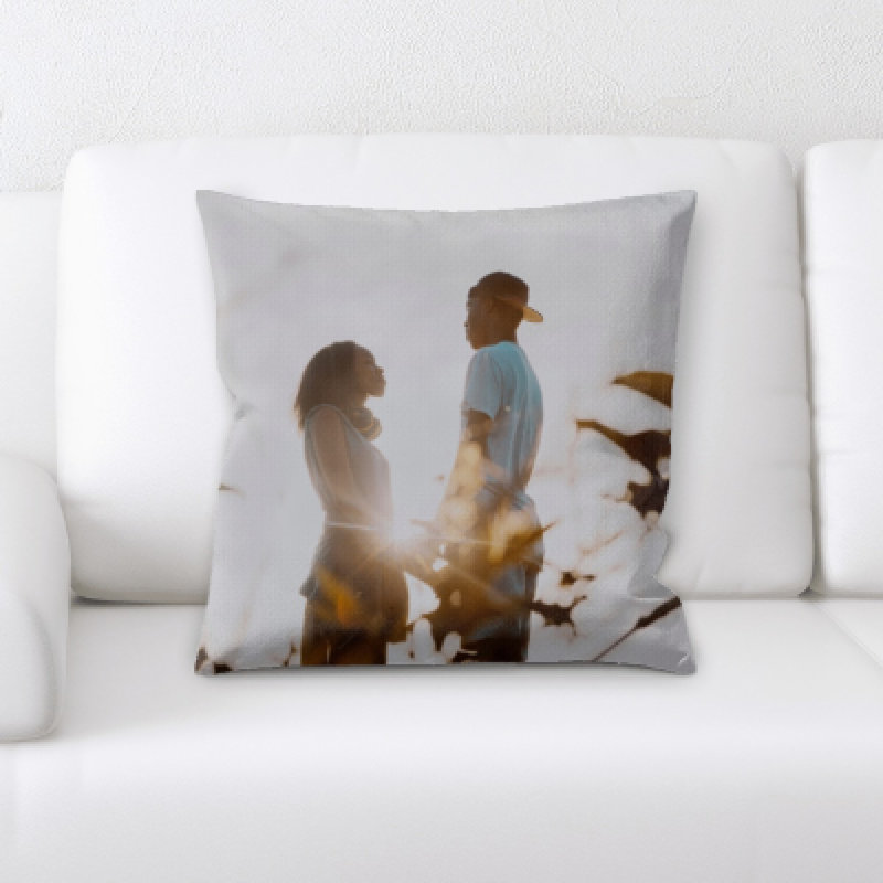 Illuminated Microsuede Reversible Throw Pillow