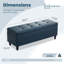 50.5‘ Wide Tufted Faux Leather Upholstered Storage Bench-420300150