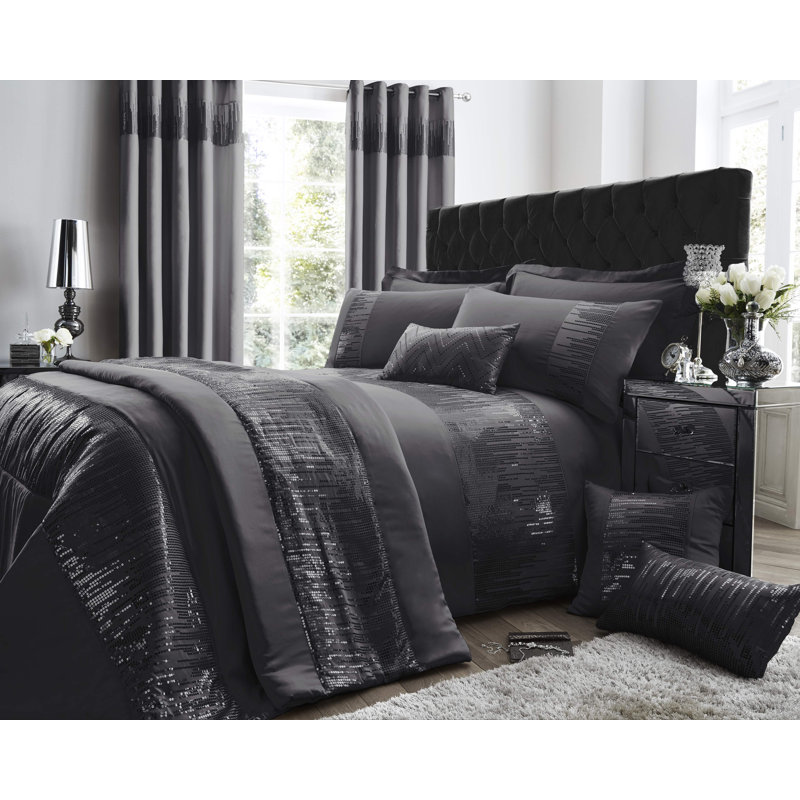Arkhurst Abstract Square Cushion Cover, Black