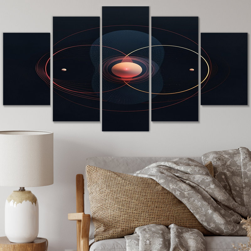 Alverta - Space Wall Art Living Room - 5 panneaux