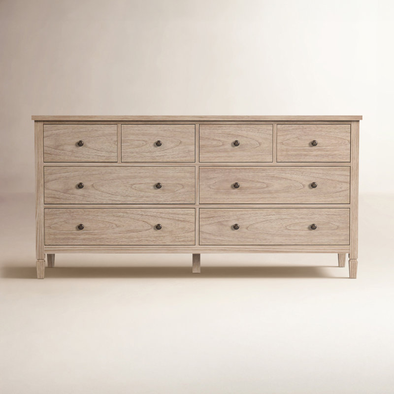 Charleston Solid + Manufactured Wood 8-Drawer Dresser, Desert Sand