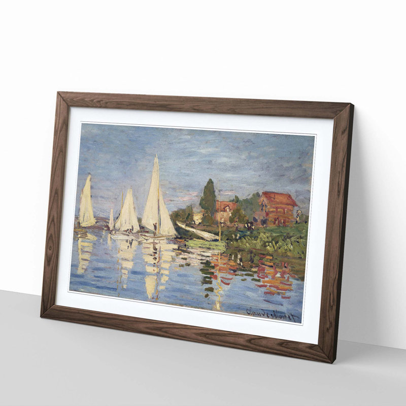 Claude Monet - Single Picture Frame Painting, Walnut