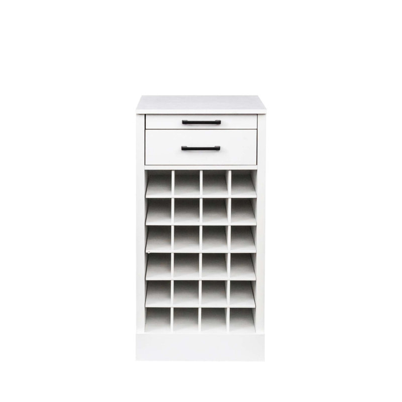 Modular 24  Wine Bar Cabinet Buffet Cabinet, White