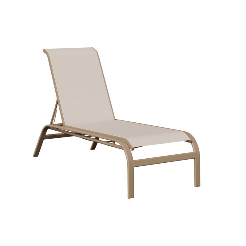 Chaise longue sans accoudoirs Berlin Gardens Murphy, Chêne veiné de bois, Beige
