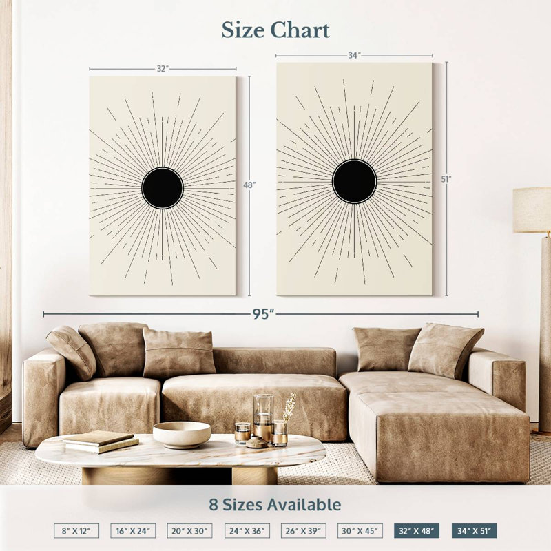 Adella Boho Sun I, 48" H x 32" W