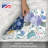 CounterArt Spring Morning Blooms 4 Pack Tabletop Placemats