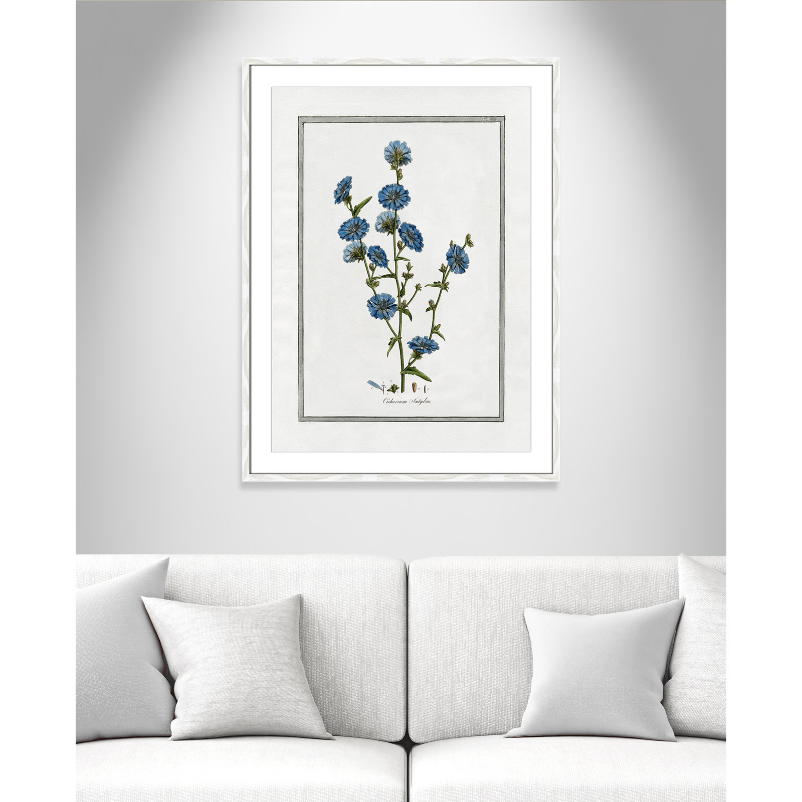 Colombe "Soft Botanical I" Print, 25.5" W x 35.5" H, White Framed