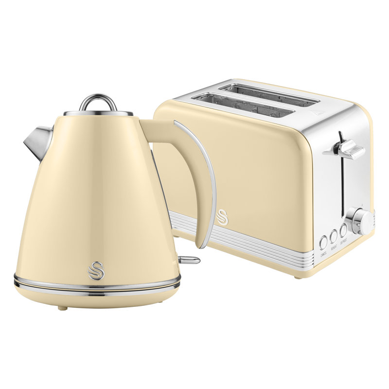 Swan 1.5L Electric Tea Kettle, Cream