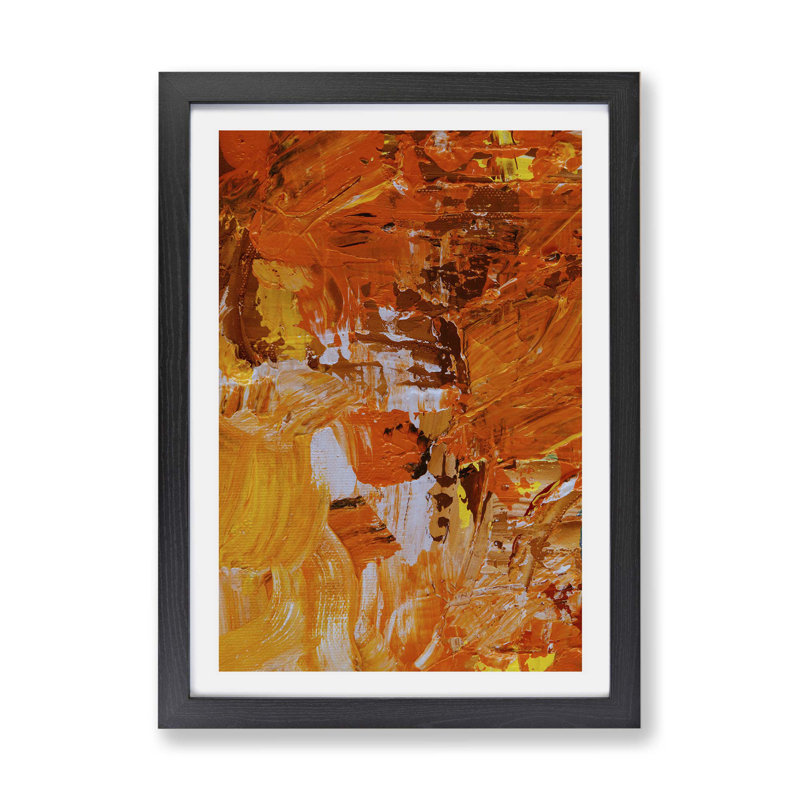 Abstract Vol.417 by S.Johnson - Framed Print, 33cm H x 45cm W x 2cm D, Black