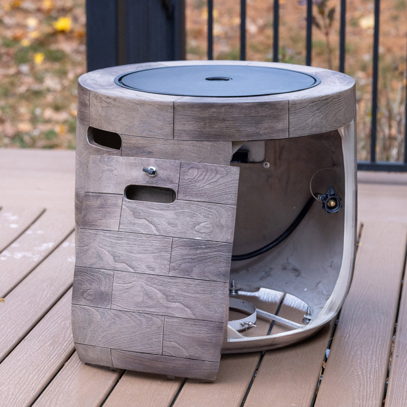 Oak Barrel Fire Pit