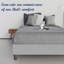Cadre de lit / sommier en bois de vinyle de qualité supérieure de 14 pouces, durable, élégant, multicolore et base confortable avec pieds en plastique-1144269813-1144269815