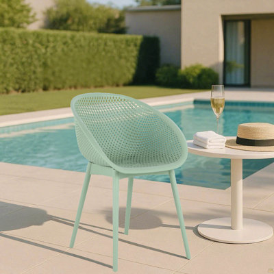 2-Pack Lounge Chairs – Indoor/Outdoor All-Weather PP Plastic