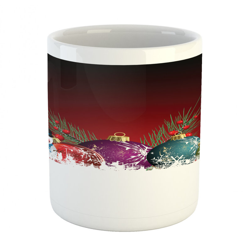 Grande tasse à café xmas composée numériquement