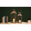 Ensemble de 2 lanternes décoratives brossées 17,5 po et 13,5 po-972877868