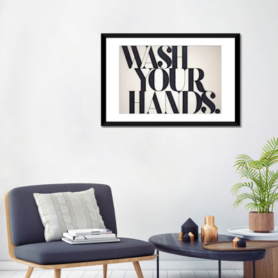 «Wash Your Hands», reproduction sur toile