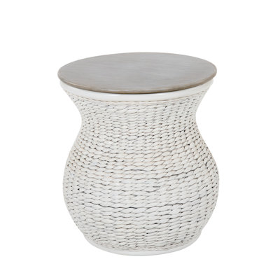 Abdouallah Solid Wood Top End Table