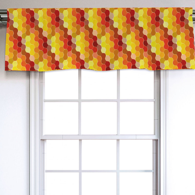Sateen Ruffled Window Valance