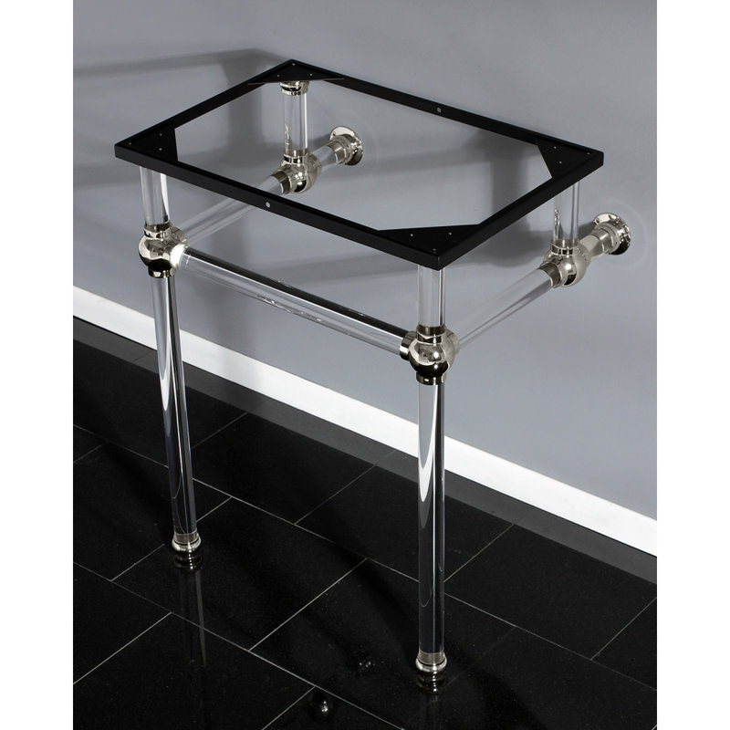 Kingston Brass Templeton Acrylic Console Sink Legs, Polished Nickel