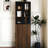 4 Tier Multi-Functional Pull-Out 69.92" H Display Cabinet With 2 Glass Doors For Kitchen Pantry And Store Storage Living Room-1739570446