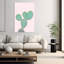 Art mural abstrait rose-129140848