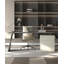 Bureau italien en pierre frittée et en métal avec tiroirs Italian Minimalist-1391234748