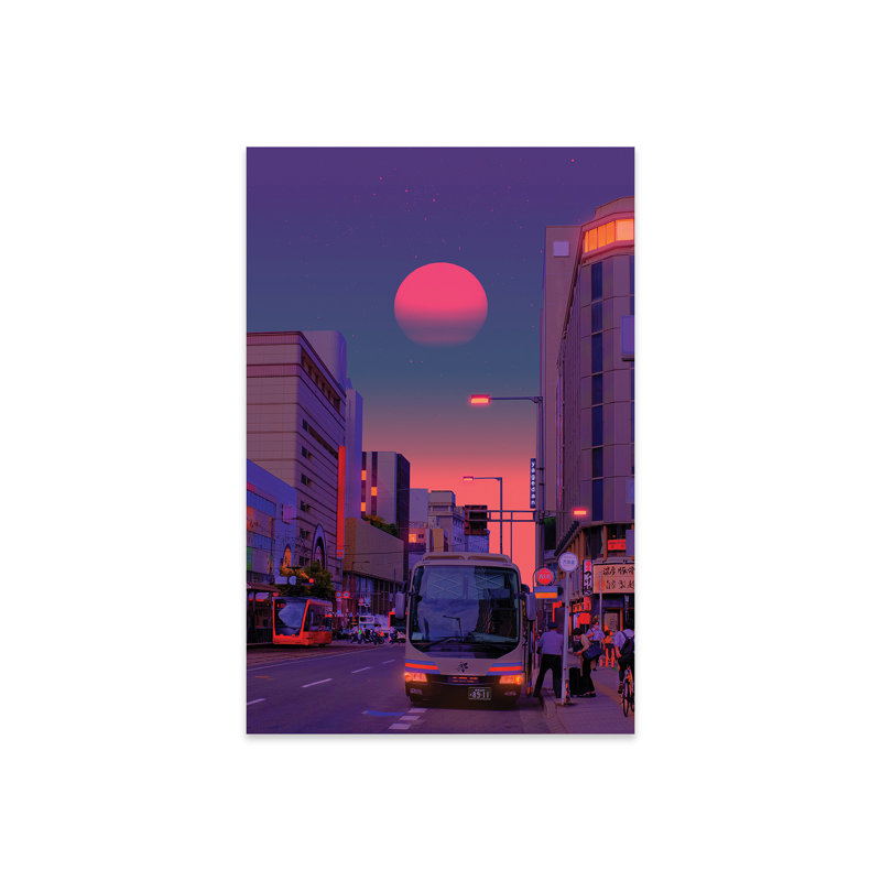 Neon Worlds VI sur plastique / acrylique par Danner Orozco, peinture