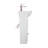 The Renovators Supply Inc. 14'' White Porcelain U-Shaped Bathroom Sink with Faucet and Overflow