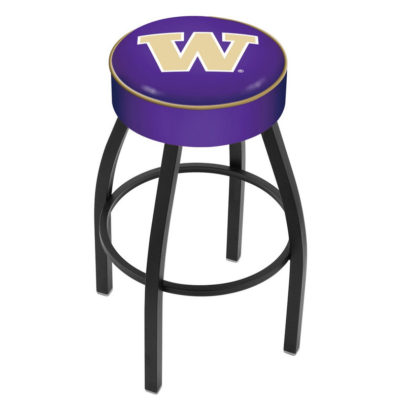 Tabouret de bar et de comptoir NCAA, Washington, Noir, Tabouret de bar (assise de 30 po de hauteur)