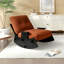 Chaise berçante moderne en bois massif rembourré-106886812
