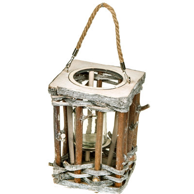 Hurricane en bois Twig Lantern