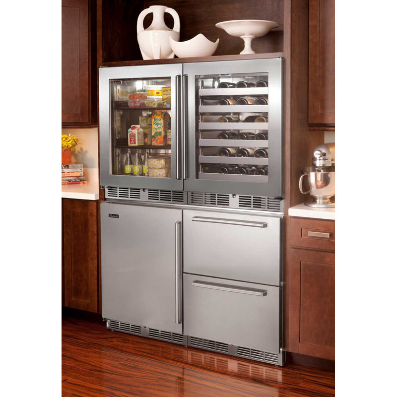 Perlick Single Zone 23.88'' W Built-In Wine Refrigerator, Right