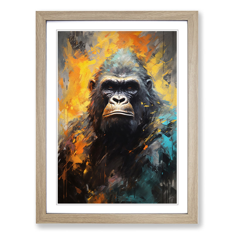 Gorilla Tachisme No.2 - Framed Print