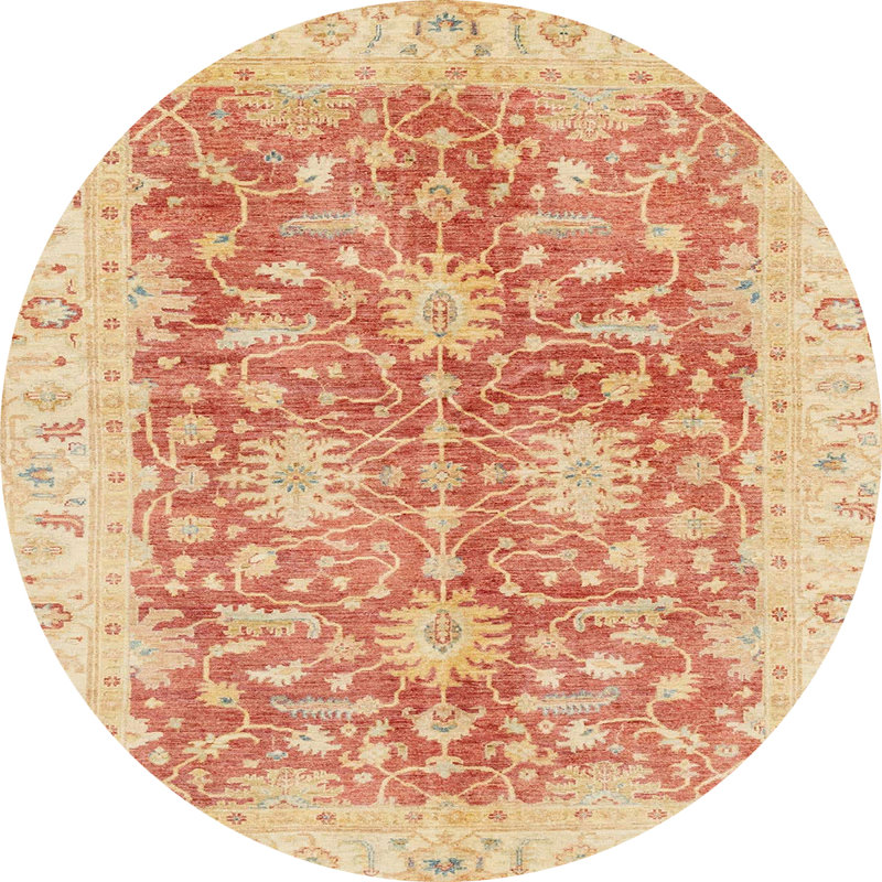 Abstract Indoor Rug, Round 4'