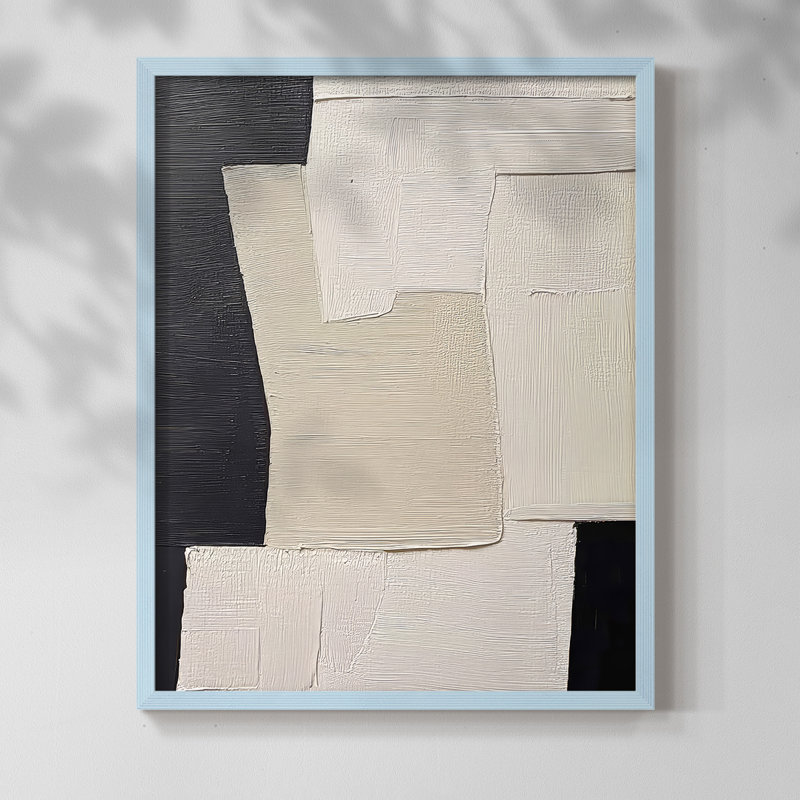 Série ABSTRACT DCLII - Impression encadrée de qualité supérieure - Prêt à être accroché - Aucun clou requis, H 11 po x l 9 po