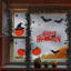 Guirlande d'Halloween feuilles noires Guirlande d'Halloween