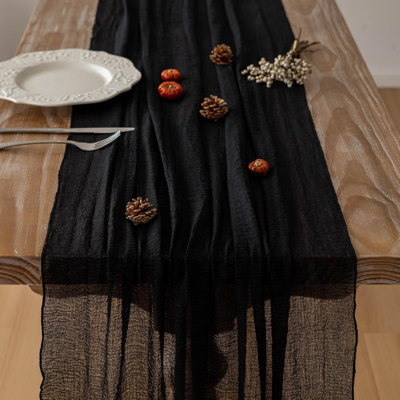 Chemin de table 120 pouces Halloween Idéal pour une fête de fiançailles, une fête de mariage, une fête de fiançailles, une fête de mariage ou un charme bohème rustique à la maison.