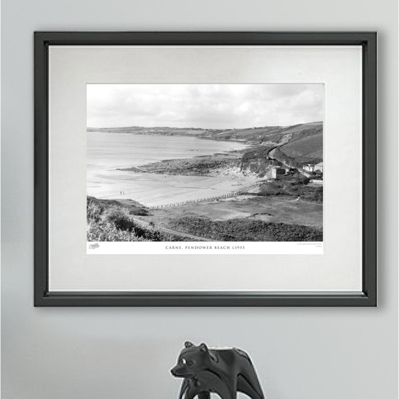 Carne, Pendower Beach C1955 - Single Picture Frame Print, 45cm H x 60cm W x 2.3cm D