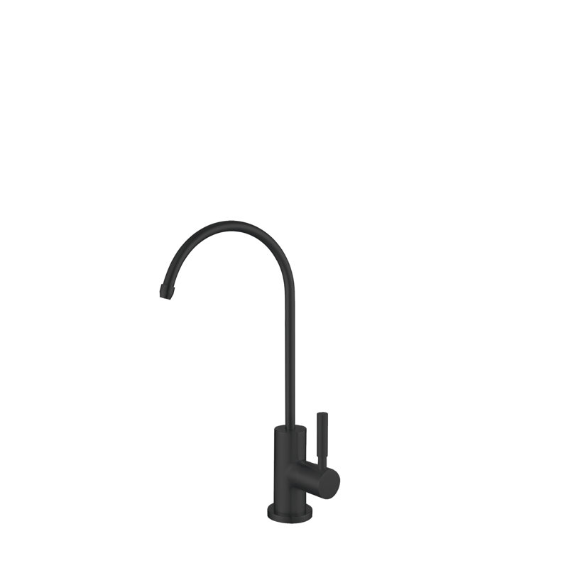Robinet de robinet d'eau froide moderne à une poignée Lodi, Noir mat
