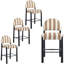 Tabouret de comptoir revêtu de lin 26,4 po avec cadre en bois massif Hyland (ensemble de 4)-131202833-131202836