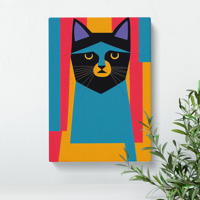XC1022-238X Abstract Cat No.1 - Wrapped Canvas Print, 60cm H x 40cm W x 3cm D